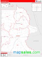 Brooks County, GA Wall Map Zip Code