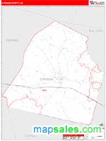 Candler County, GA Wall Map Zip Code