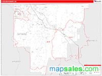 Catoosa County, GA Wall Map Zip Code