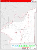 Chattahoochee County, GA Wall Map Zip Code