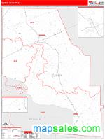 Clinch County, GA Wall Map Zip Code