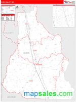Cook County, GA Wall Map Zip Code
