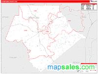 Crawford County, GA Wall Map Zip Code