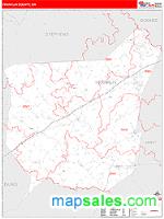 Franklin County, GA Wall Map