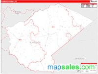 Glascock County, GA Wall Map Zip Code
