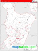 Habersham County, GA Wall Map Zip Code