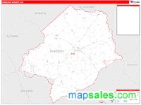 Hancock County, GA Wall Map Zip Code