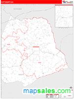 Hart County, GA Wall Map Zip Code