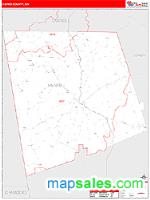 Heard County, GA Wall Map Zip Code