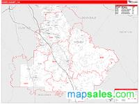 Henry County, GA Wall Map Zip Code