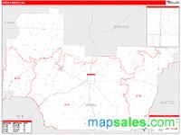 Irwin County, GA Wall Map Zip Code