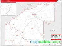 Jeff Davis County, GA Wall Map Zip Code