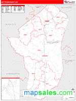 Jefferson County, GA Wall Map Zip Code