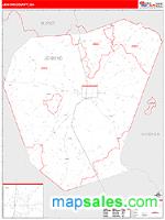 Jenkins County, GA Wall Map Zip Code