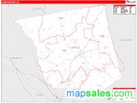 Jones County, GA Wall Map Zip Code