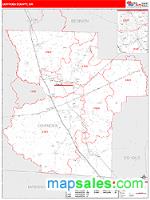 Lowndes County, GA Wall Map Zip Code