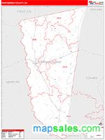 Montgomery County, GA Wall Map Zip Code