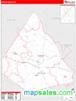 Morgan County, GA Wall Map Zip Code