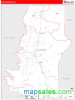 Murray County, GA Wall Map Zip Code