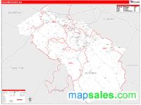 Oconee County, GA Wall Map Zip Code