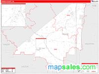 Peach County, GA Wall Map Zip Code