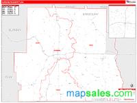 Randolph County, GA Wall Map Zip Code
