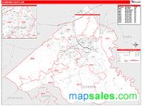 Richmond County, GA Wall Map Zip Code