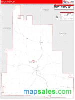 Schley County, GA Wall Map Zip Code