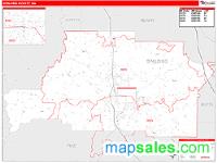 Spalding County, GA Wall Map Zip Code