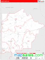 Talbot County, GA Wall Map Zip Code