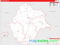 Taylor County, GA Wall Map Zip Code