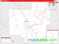 Turner County, GA Wall Map Zip Code