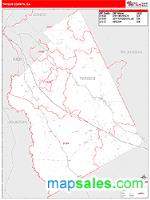 Twiggs County, GA Wall Map Zip Code