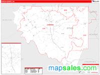 Upson County, GA Wall Map Zip Code