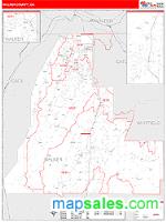 Walker County, GA Wall Map Zip Code