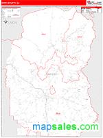 White County, GA Wall Map Zip Code