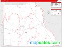 Wilcox County, GA Wall Map Zip Code