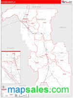 Bannock County, ID Wall Map Zip Code