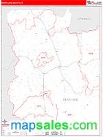 Bear Lake County, ID Wall Map Zip Code