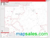 Benewah County, ID Wall Map Zip Code