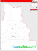 Camas County, ID Wall Map Zip Code