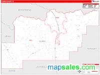 Clark County, ID Wall Map Zip Code