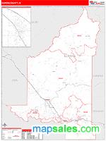 Elmore County, ID Wall Map Zip Code