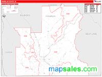 Franklin County, ID Wall Map Zip Code