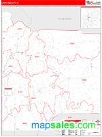 Latah County, ID Wall Map Zip Code