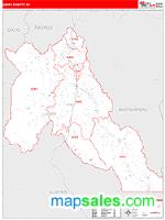Lemhi County, ID Wall Map Zip Code
