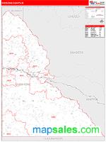 Shoshone County, ID Wall Map Zip Code