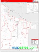 Twin Falls County, ID Wall Map Zip Code