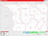 Carroll County, IL Wall Map Zip Code