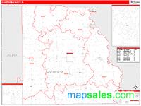 Crawford County, IL Wall Map Zip Code
